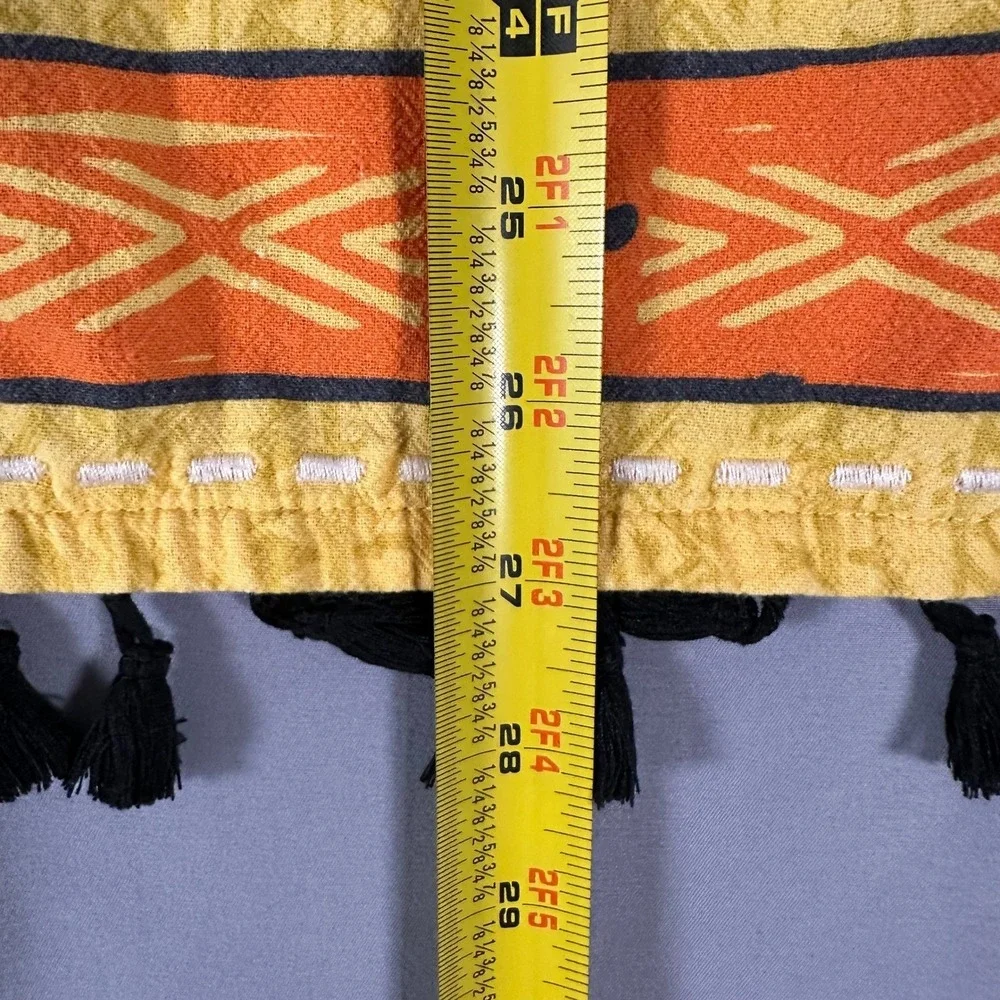 Vintage Disney Lion King Simba Rafiki Yellow Tribal Tassel Wall Hanging 19x27